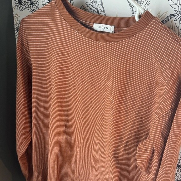 Mod Ref Tan Striped Shirt - Picture 4 of 5